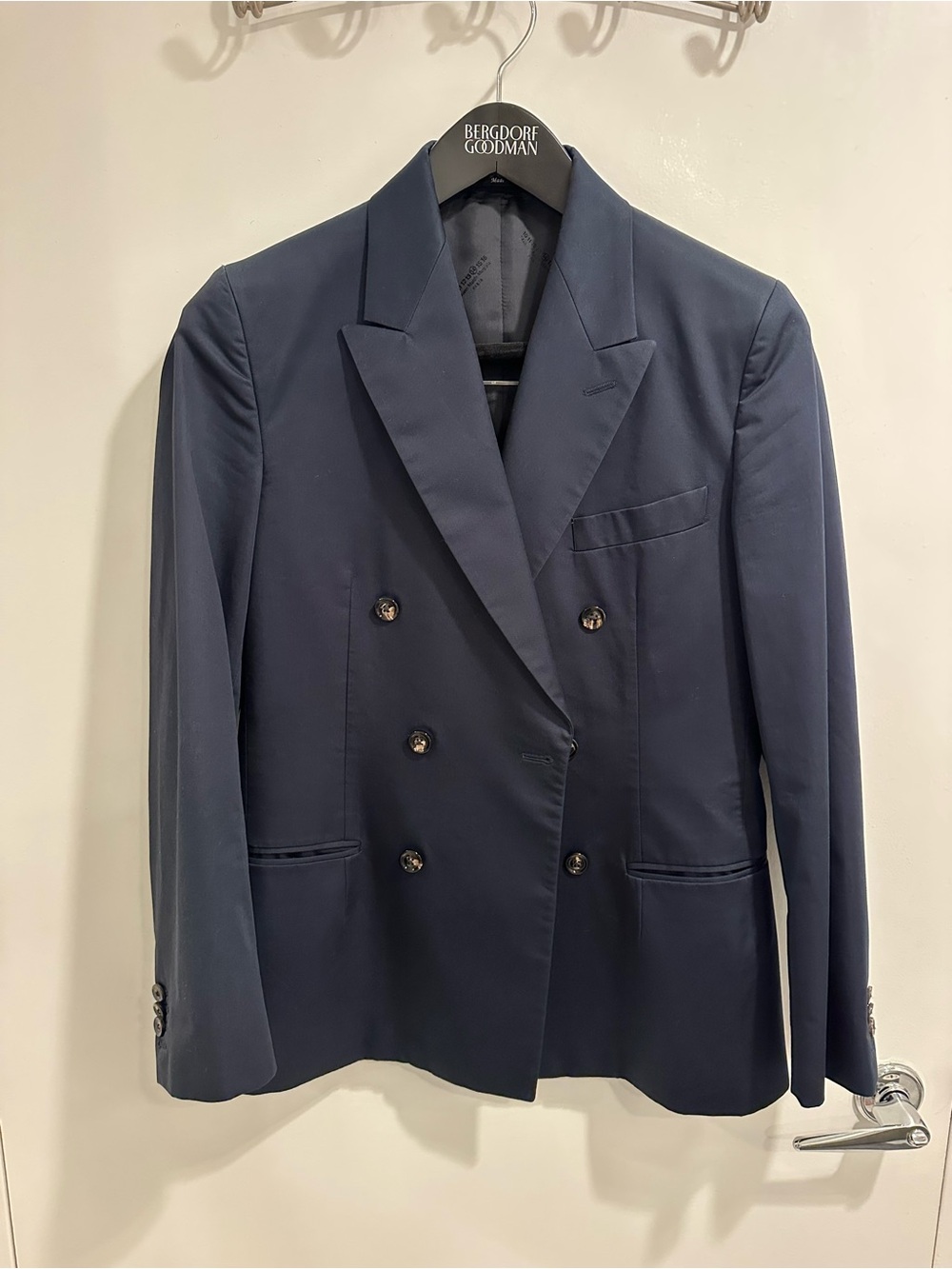 Maison Martin Margiela Navy Double-Breasted Men’s Slim Fit Sport Coat